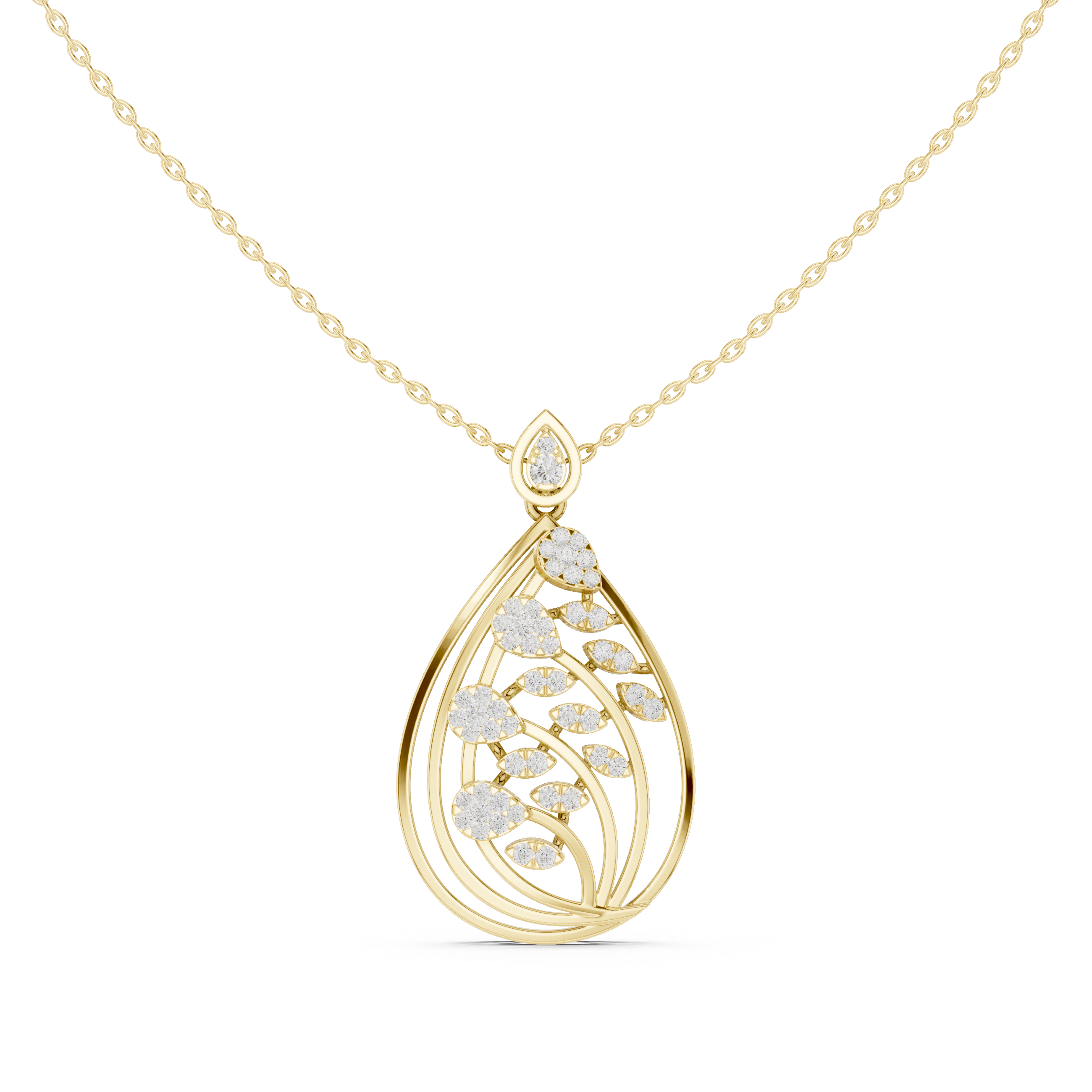 The Dewdrop Petal Pendant