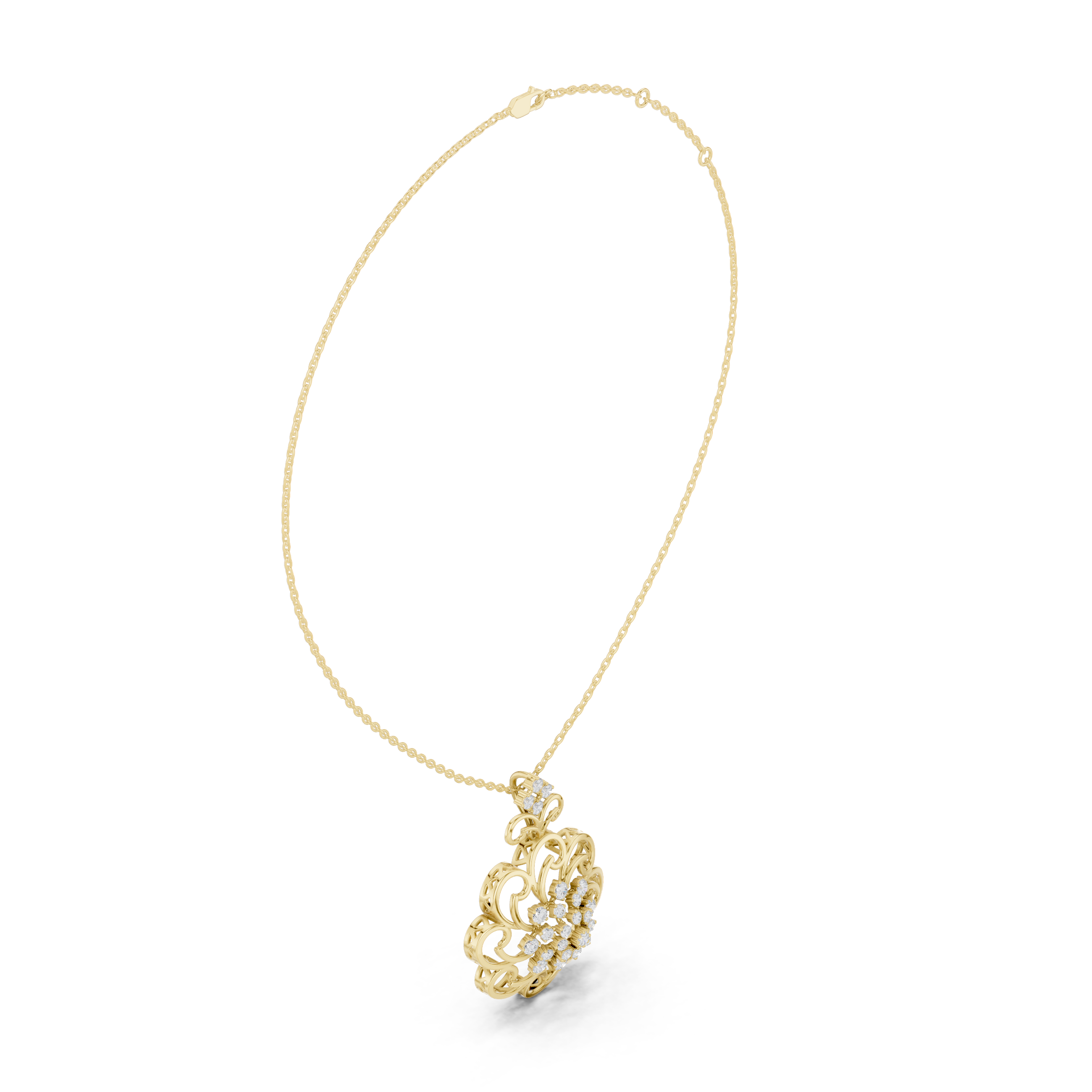 The Frosted Flower Pendant