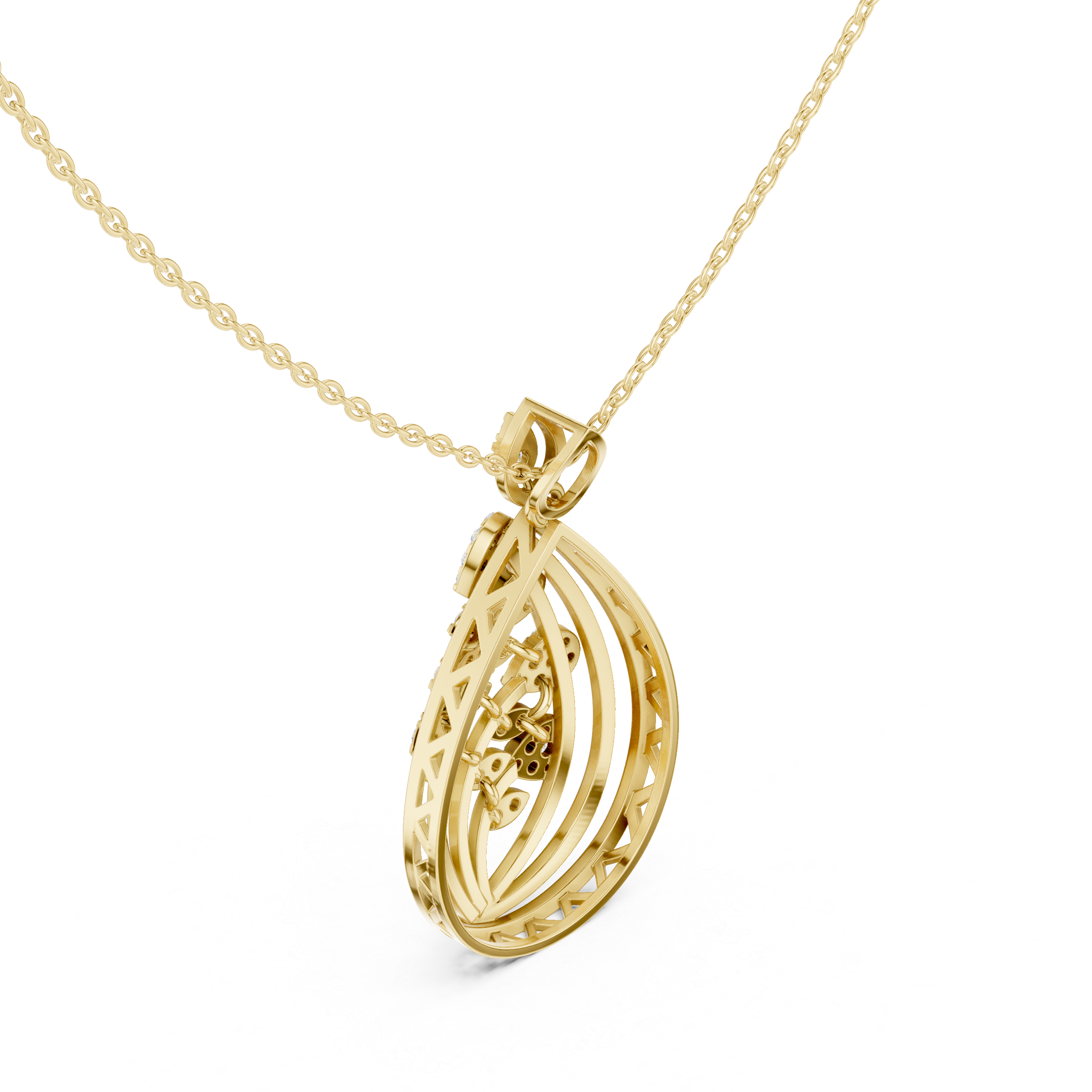 The Dewdrop Petal Pendant