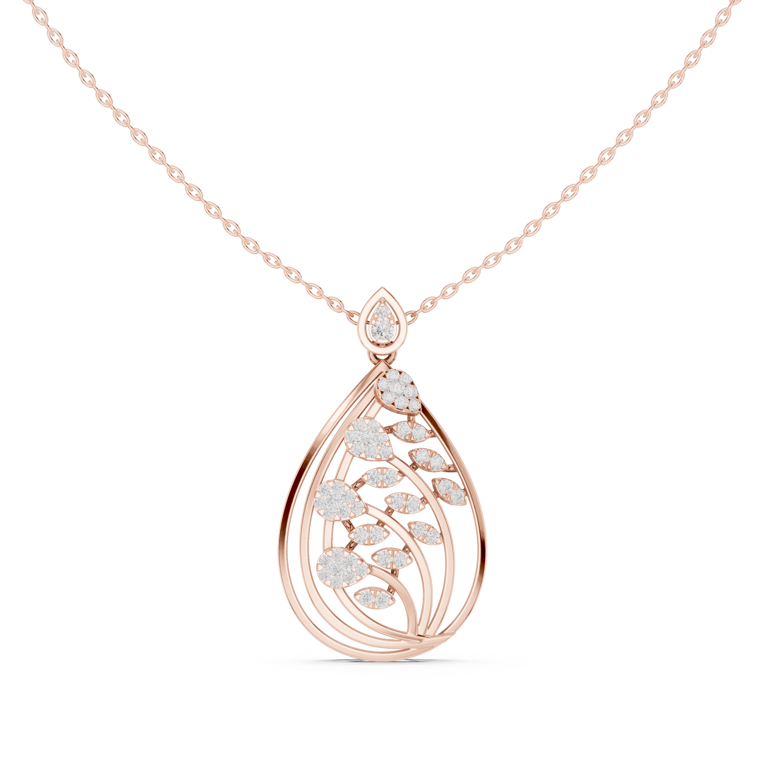 The Dewdrop Petal Pendant