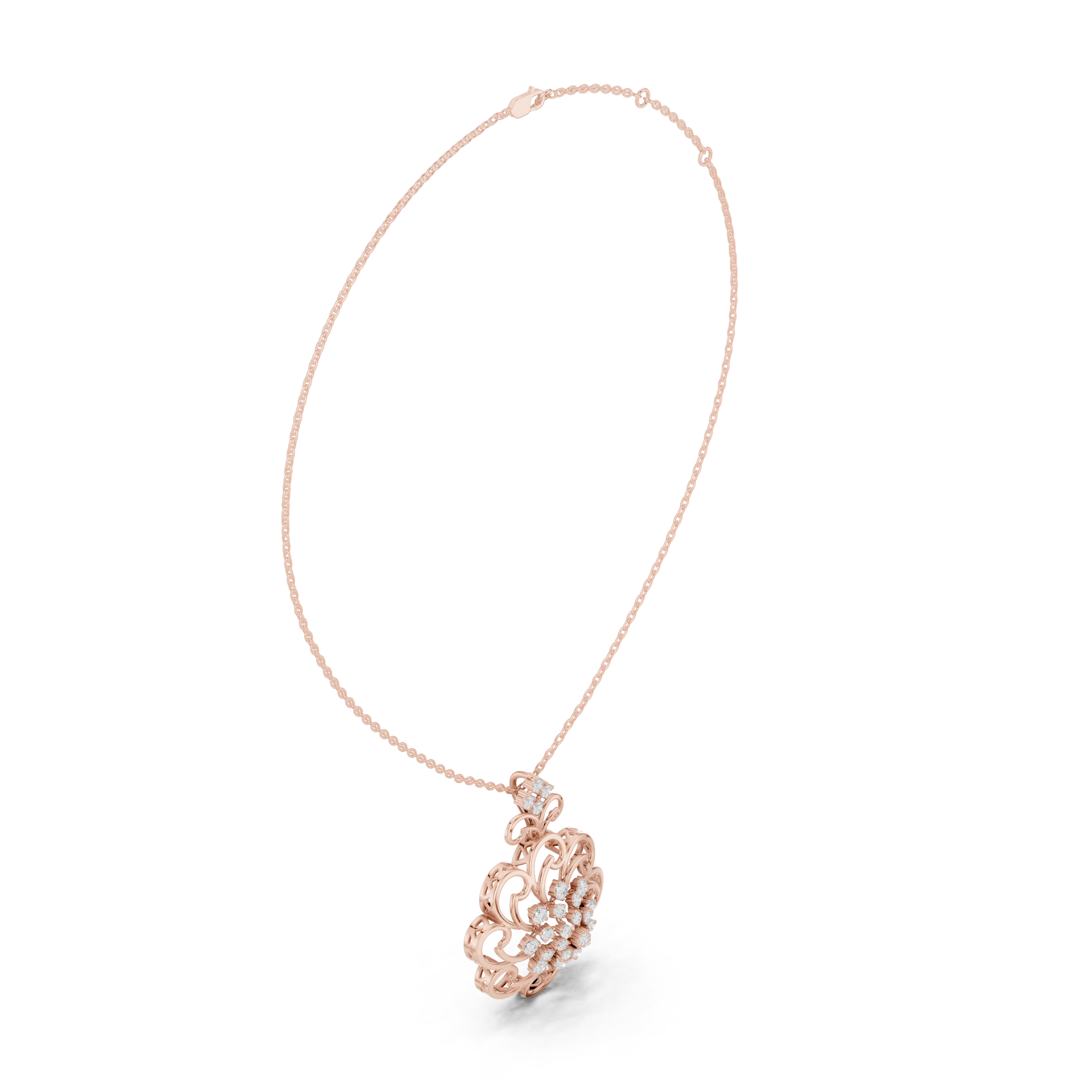 The Frosted Flower Pendant
