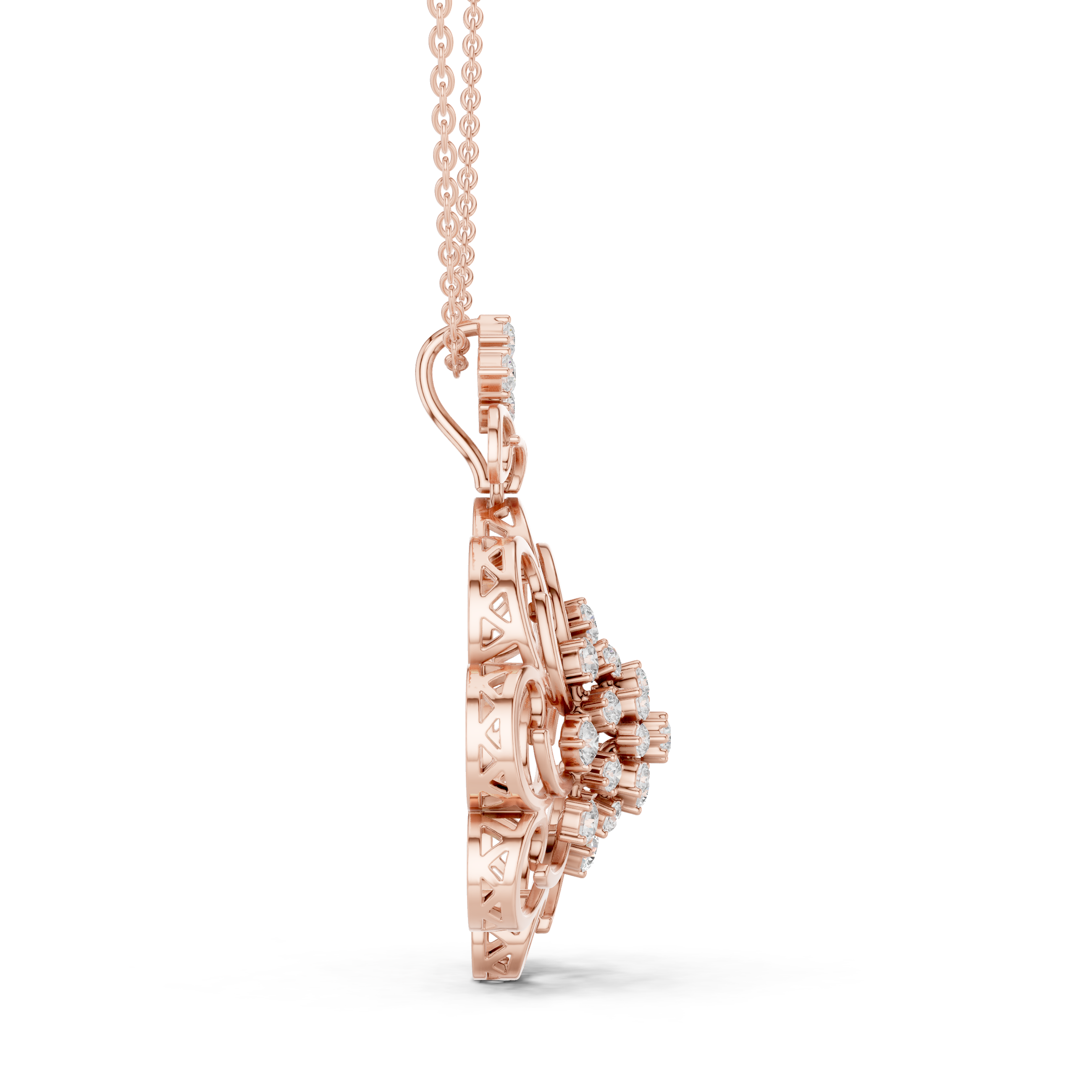The Frosted Flower Pendant