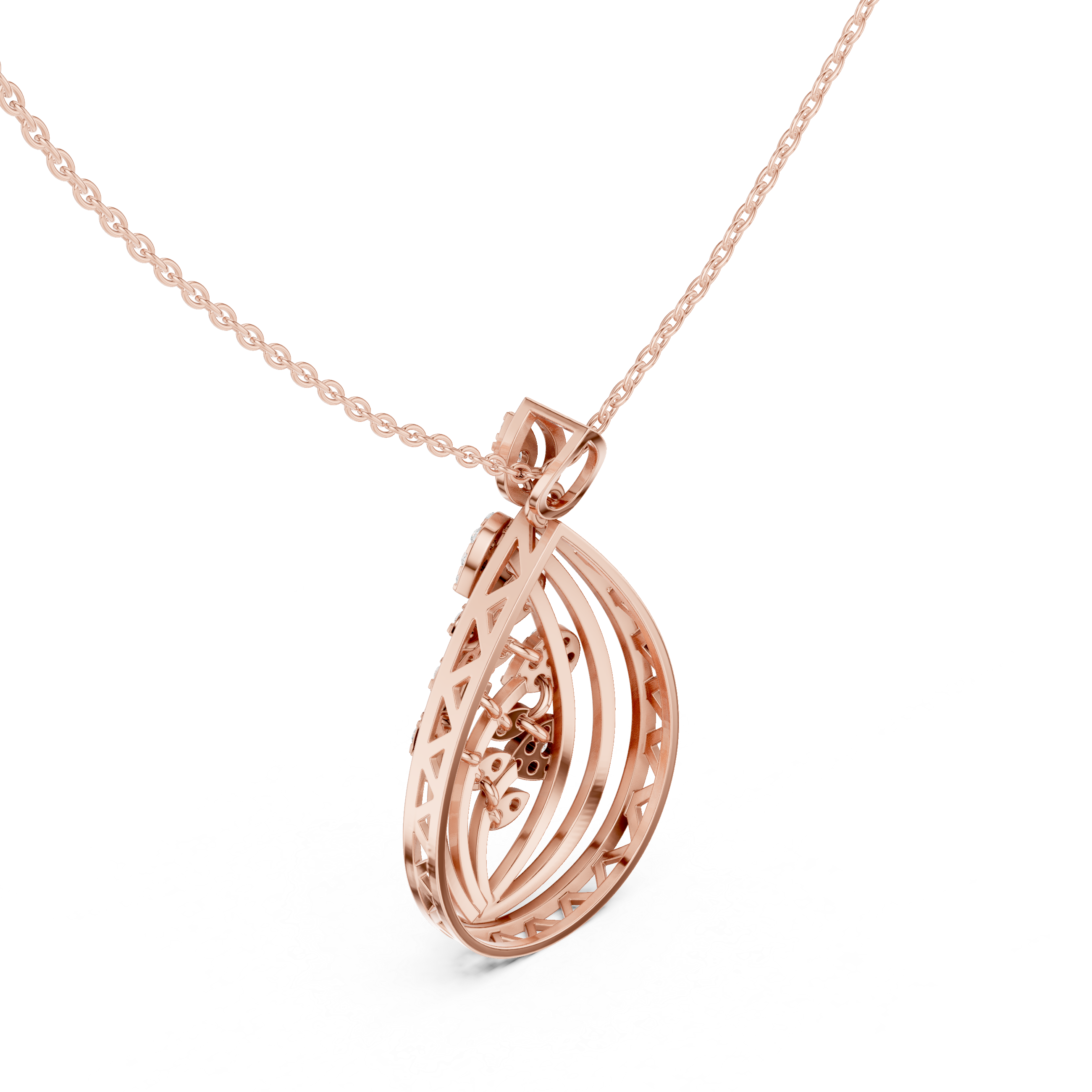 The Dewdrop Petal Pendant