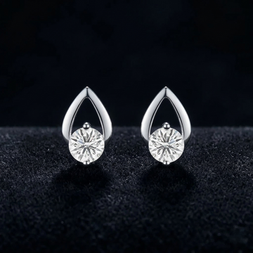 The Dewdrop Solitaire Earrings