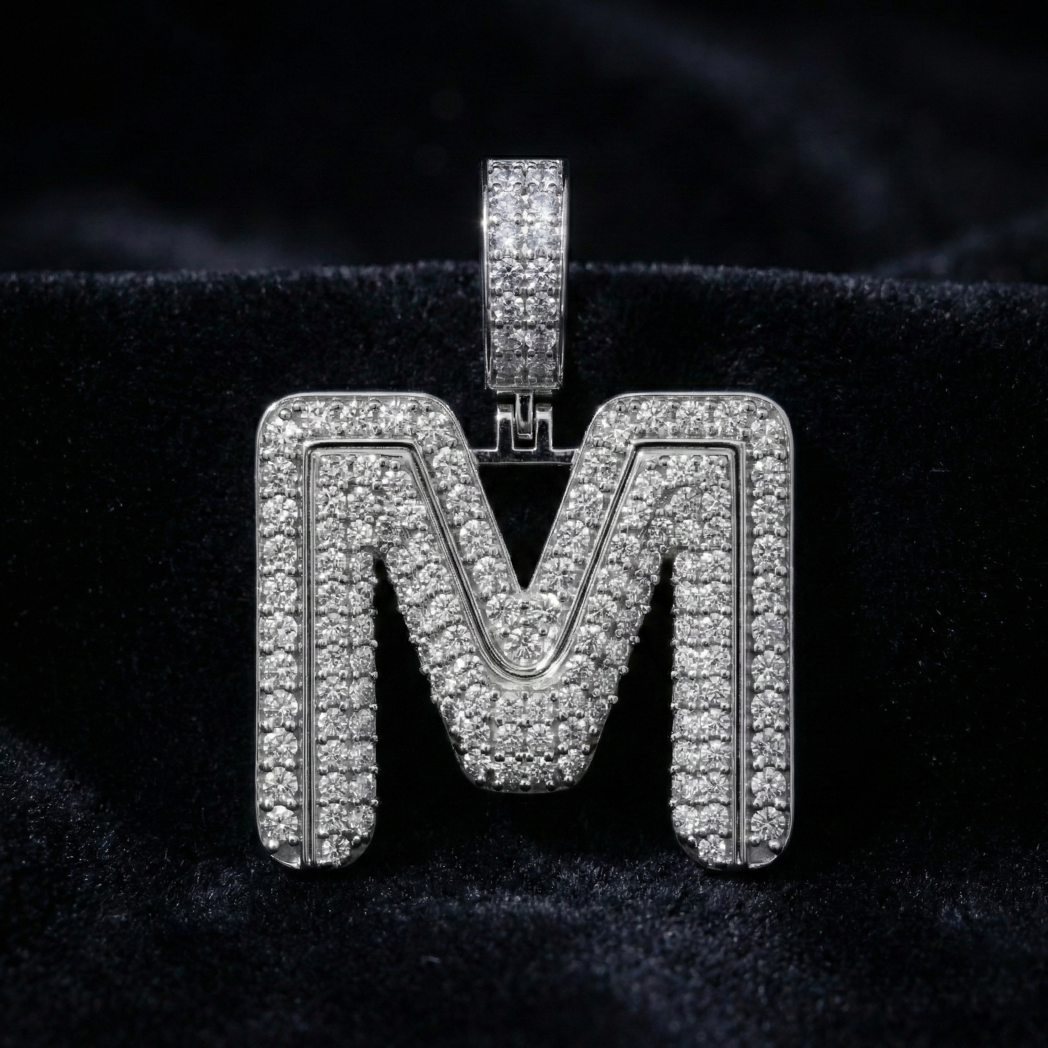 The Brilliant 'M' Pendant