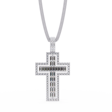 The Baguette Halo Cross