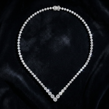 The Chevron Tennis Necklace
