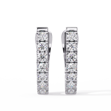 Silver Single-Row Hoops