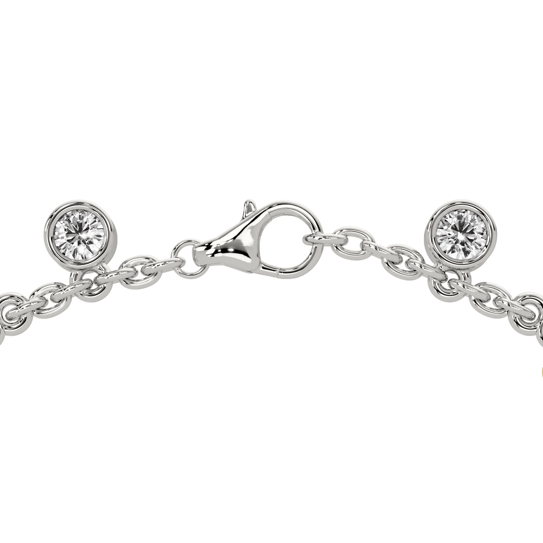 Round Bezel & Link Bracelet