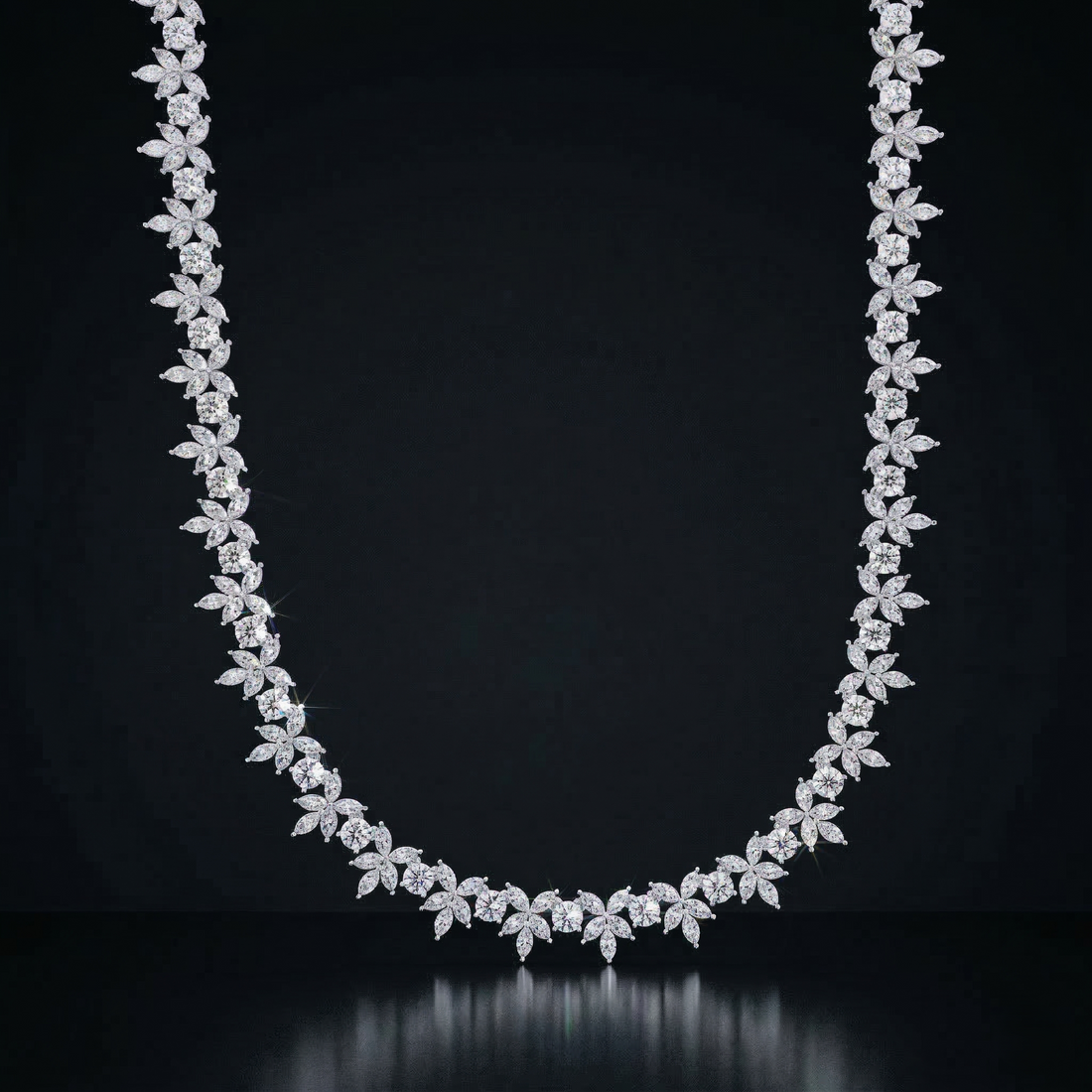 The Diamond Petal Necklace