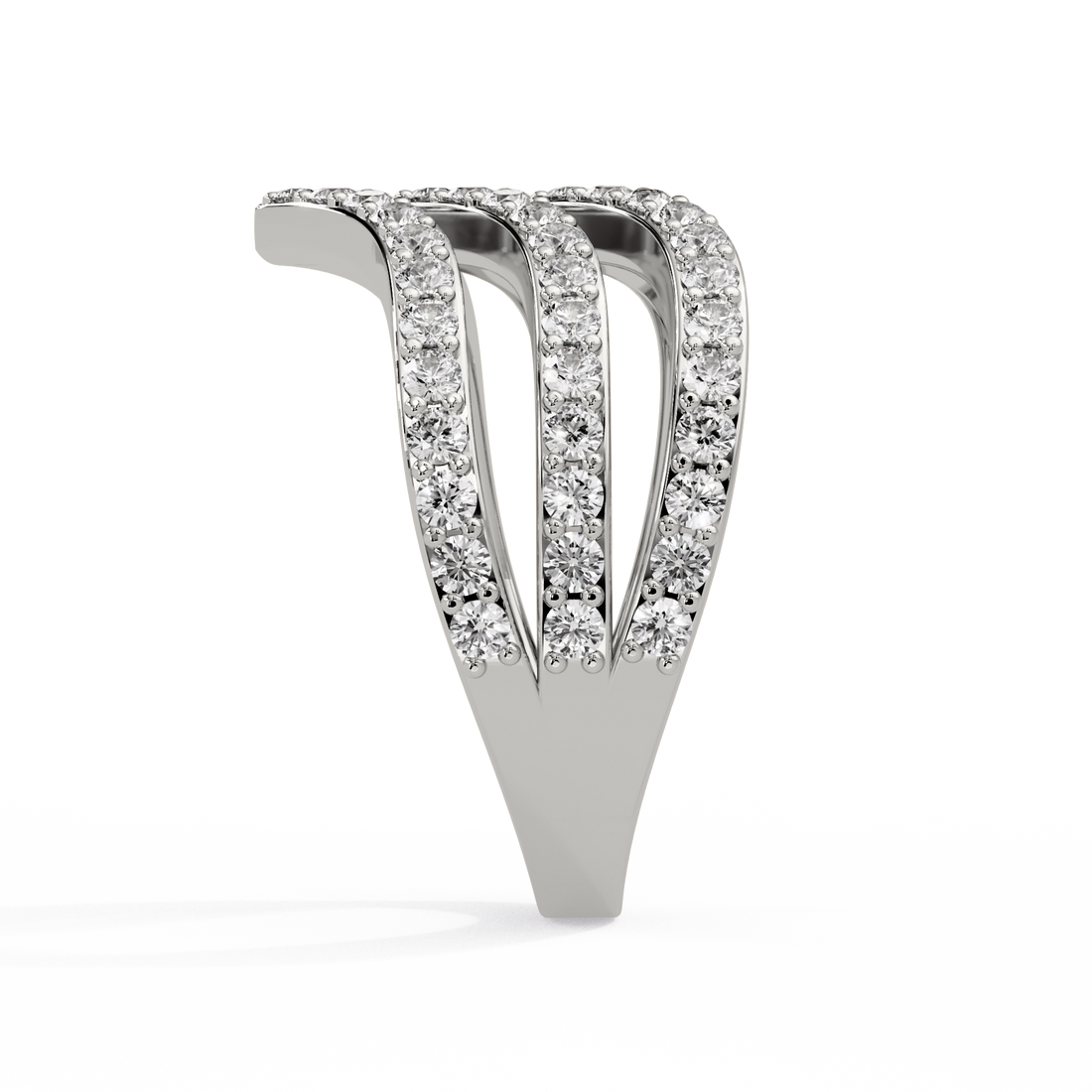 The Triple Chevron Ring