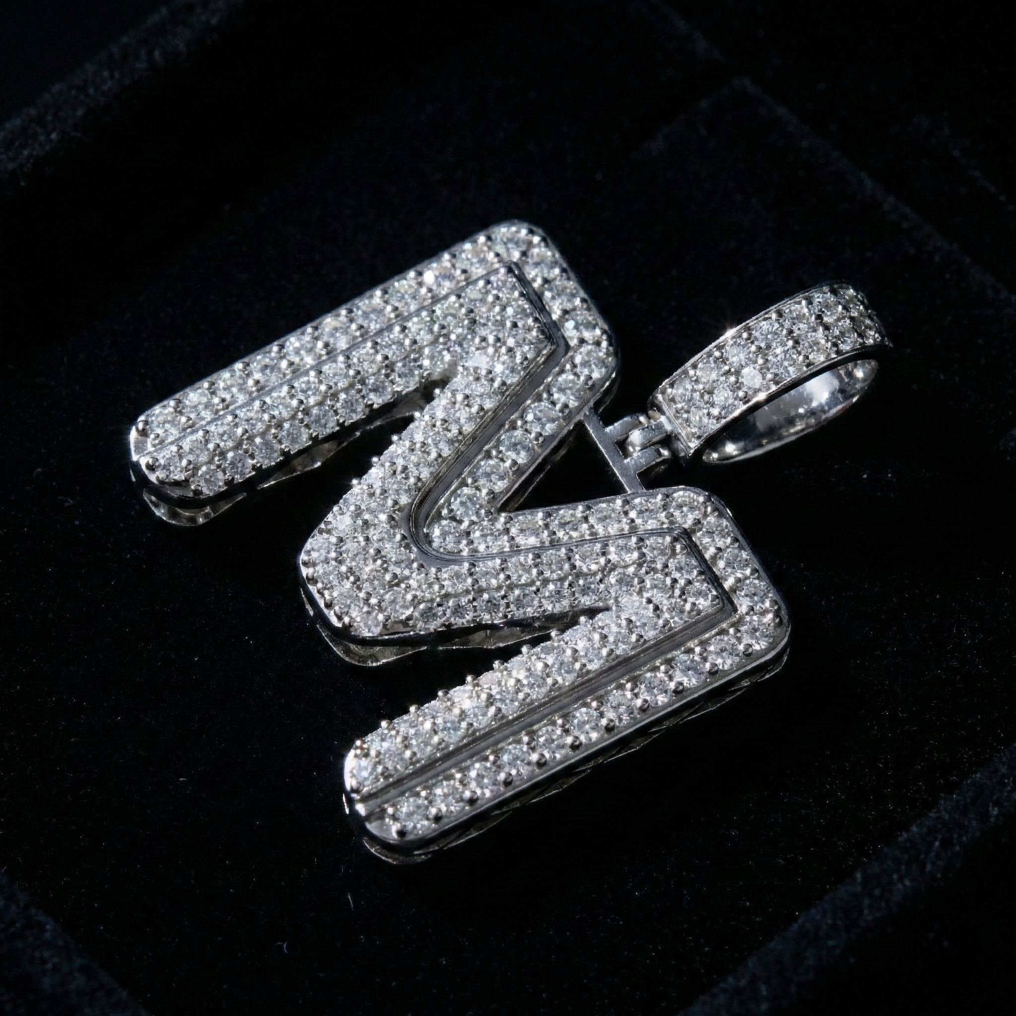 The Brilliant 'M' Pendant