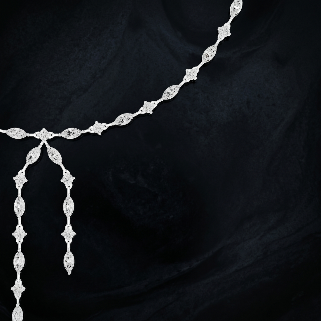 The Frozen Rain Drop Necklace