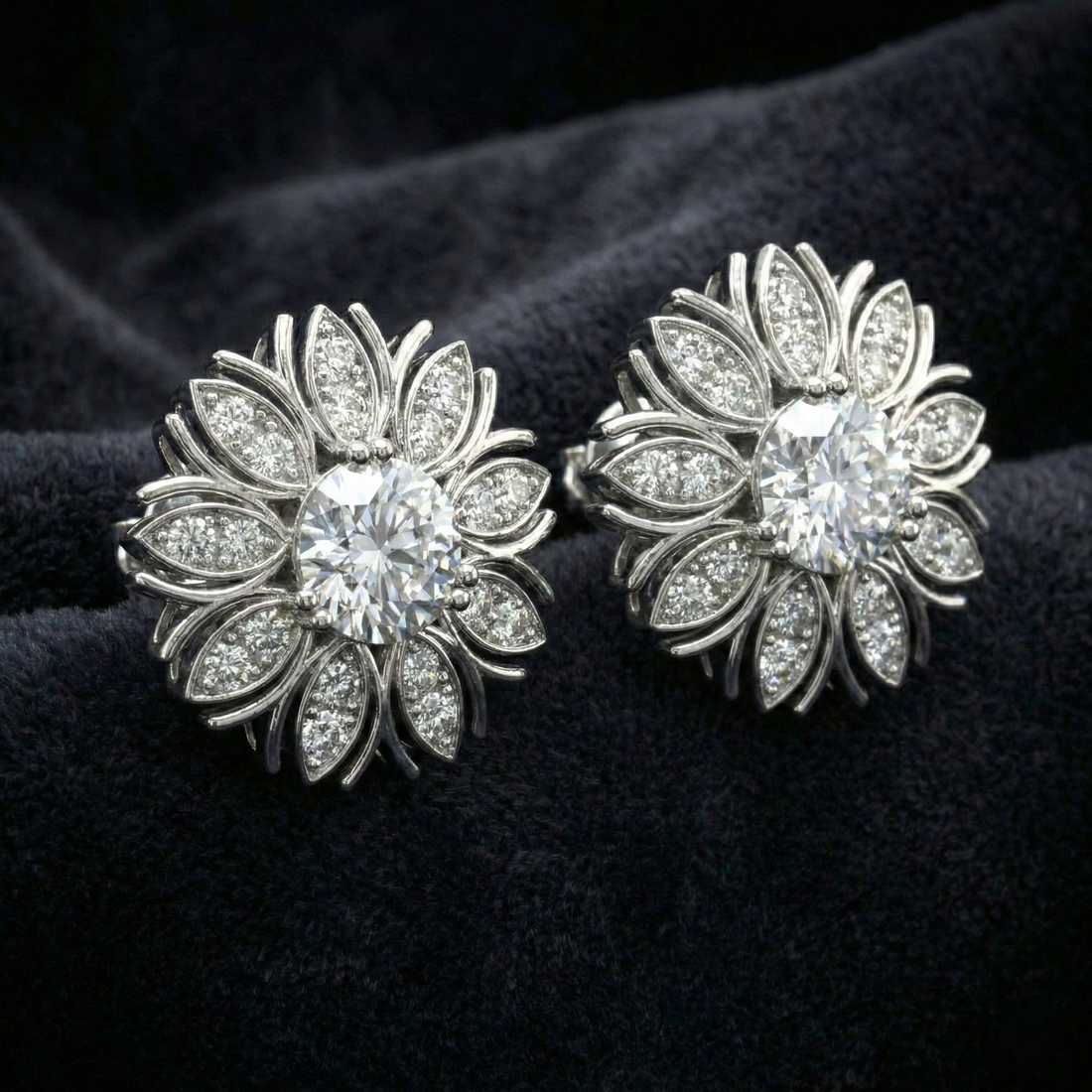 The Crystal Petal Studs