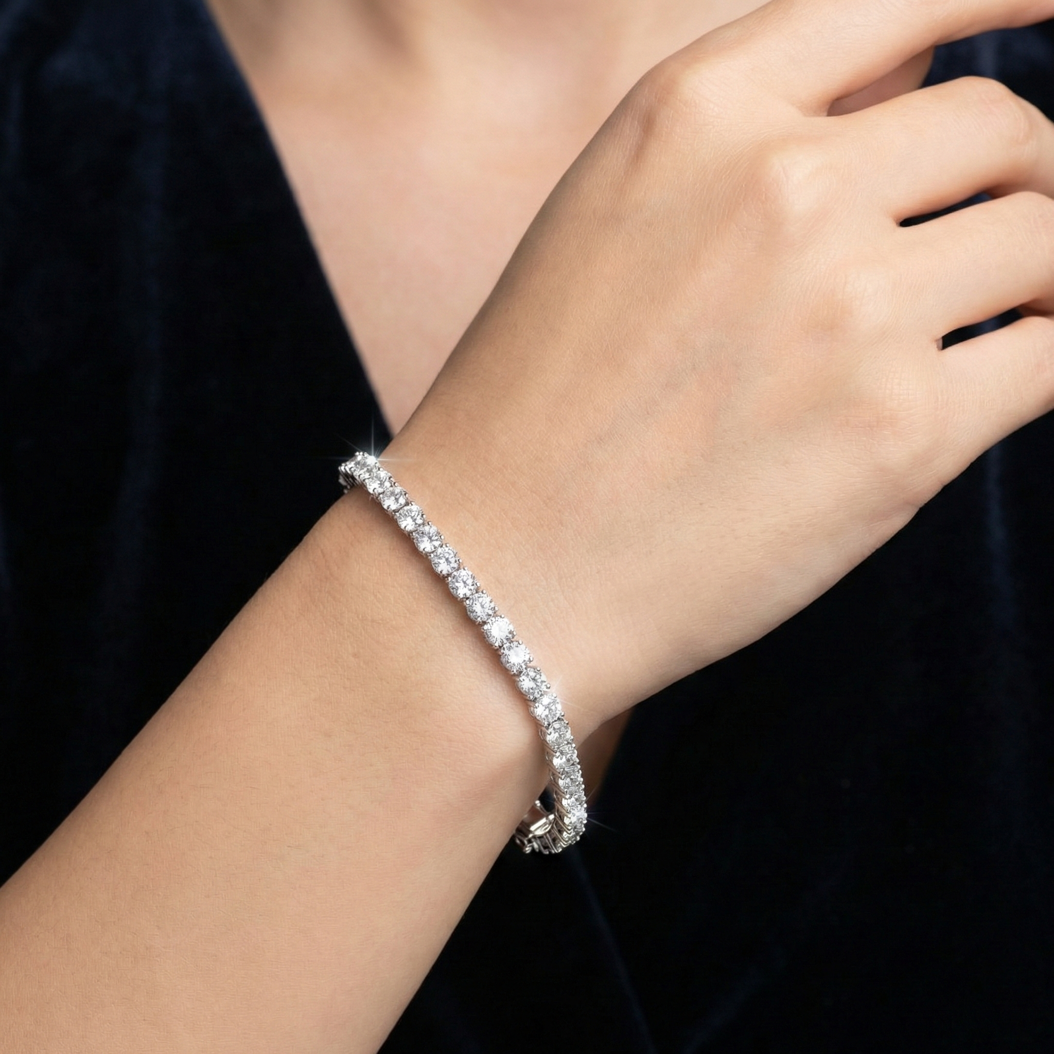 Round Tennis Bracelet