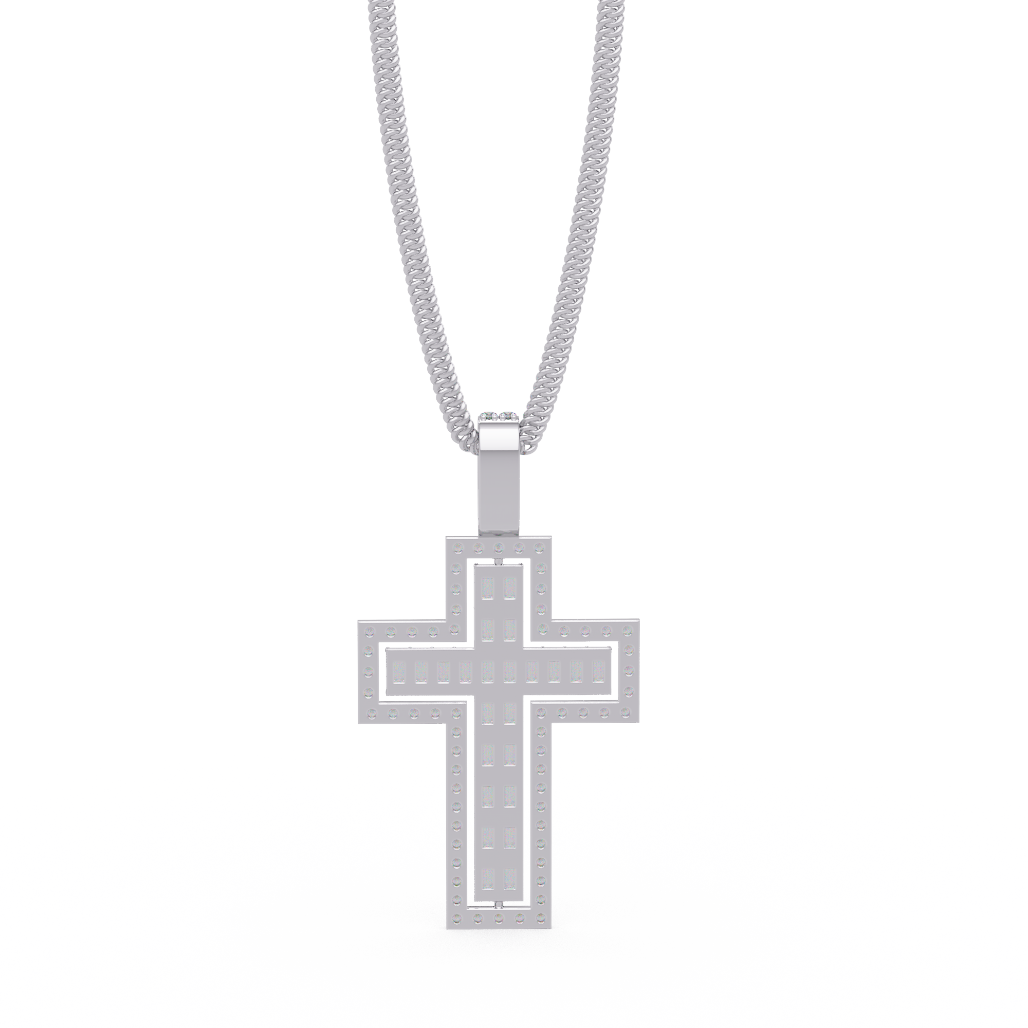 The Baguette Halo Cross