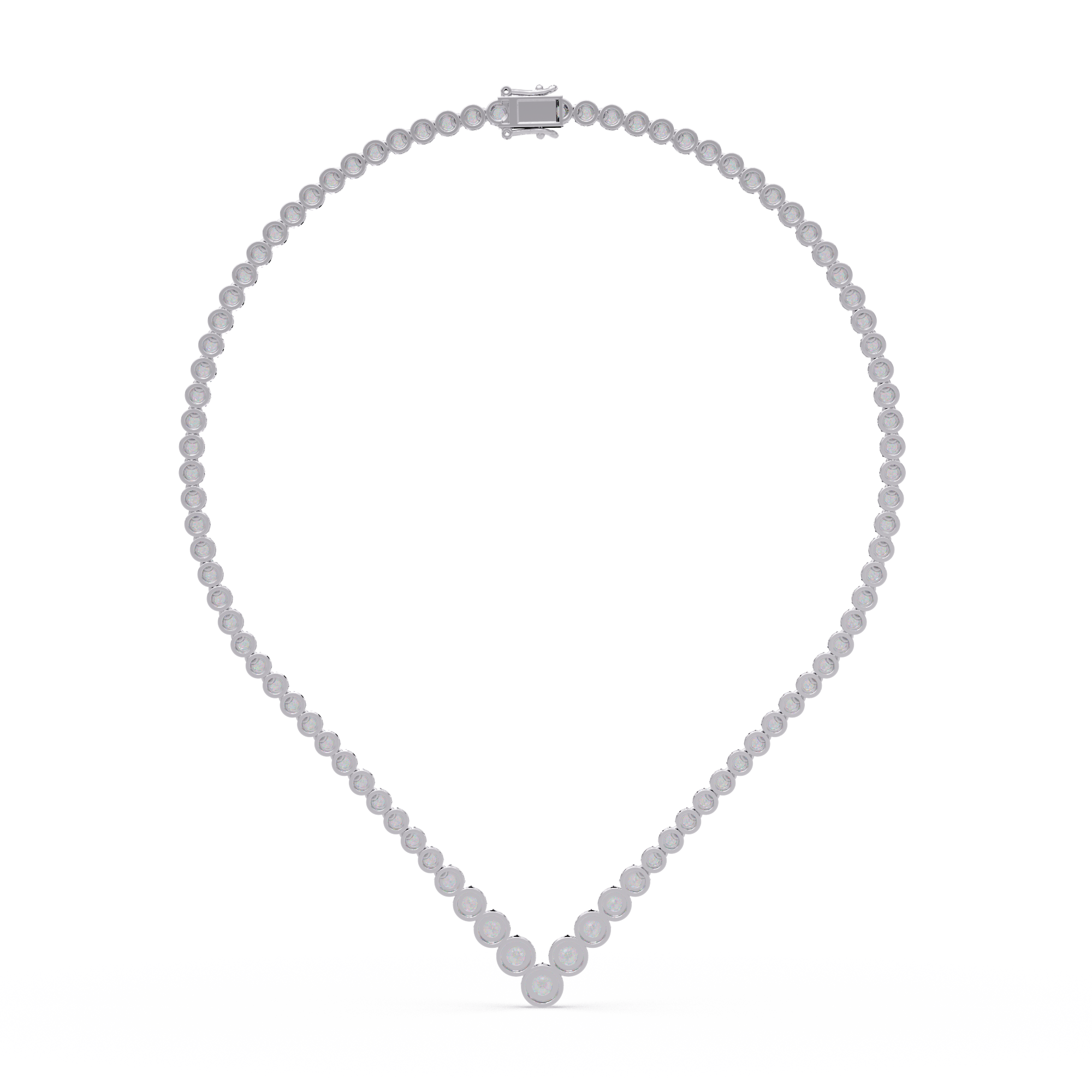 The Chevron Tennis Necklace