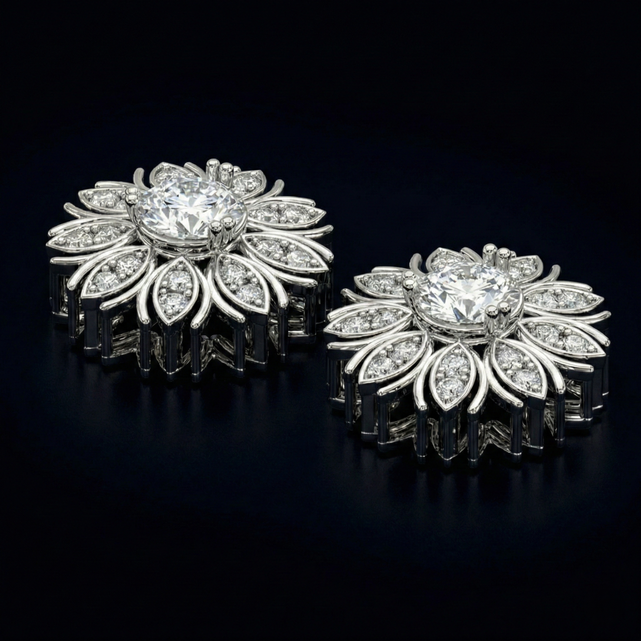 The Crystal Petal Studs