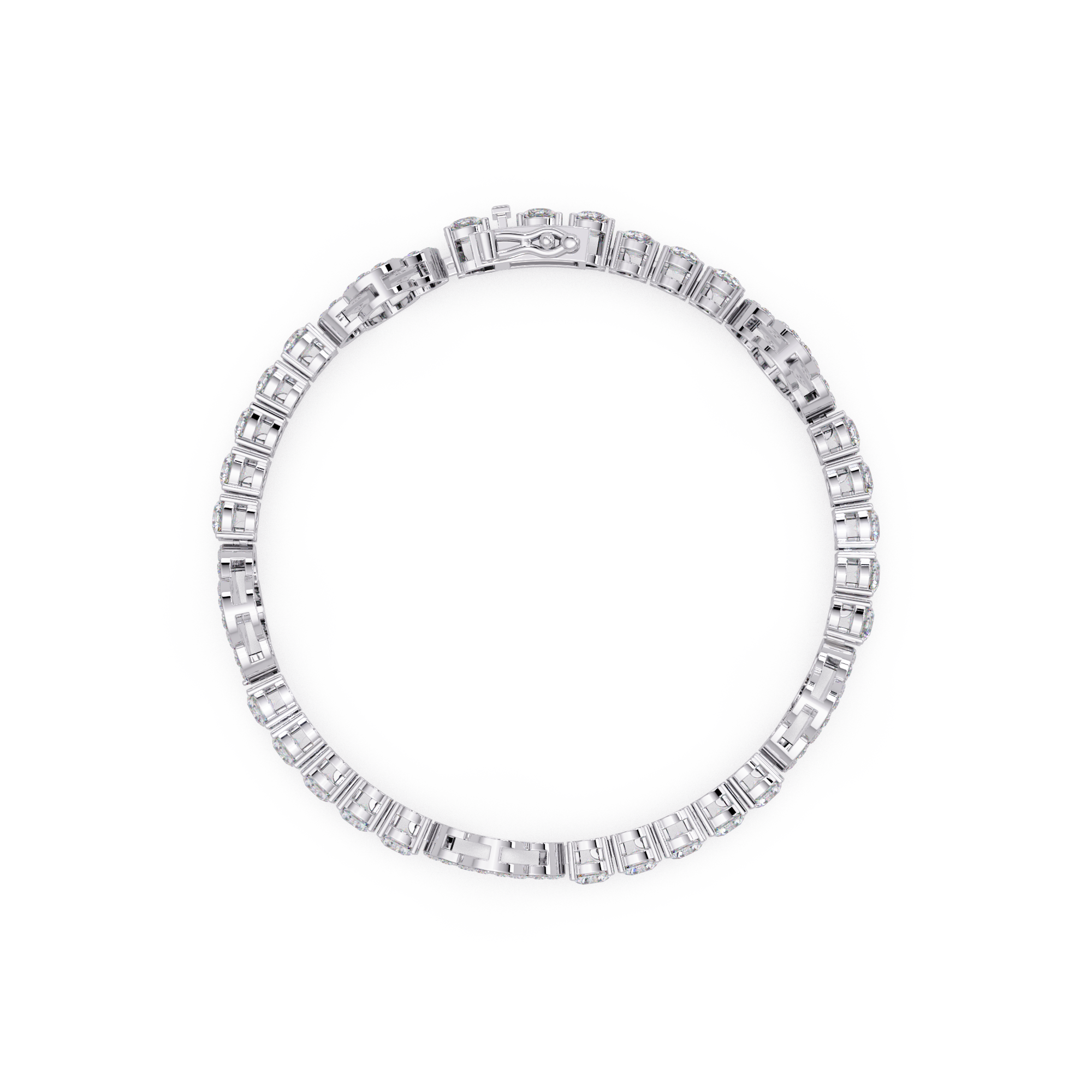 The Black Clover Tennis Bracelet