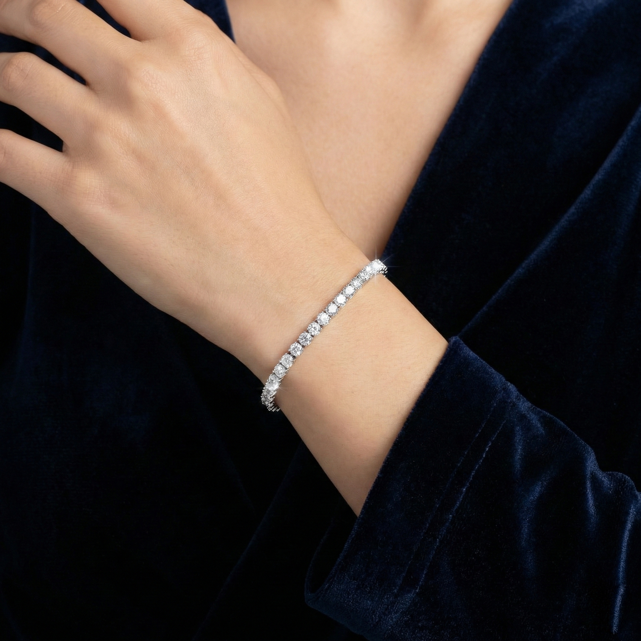 Round Tennis Bracelet