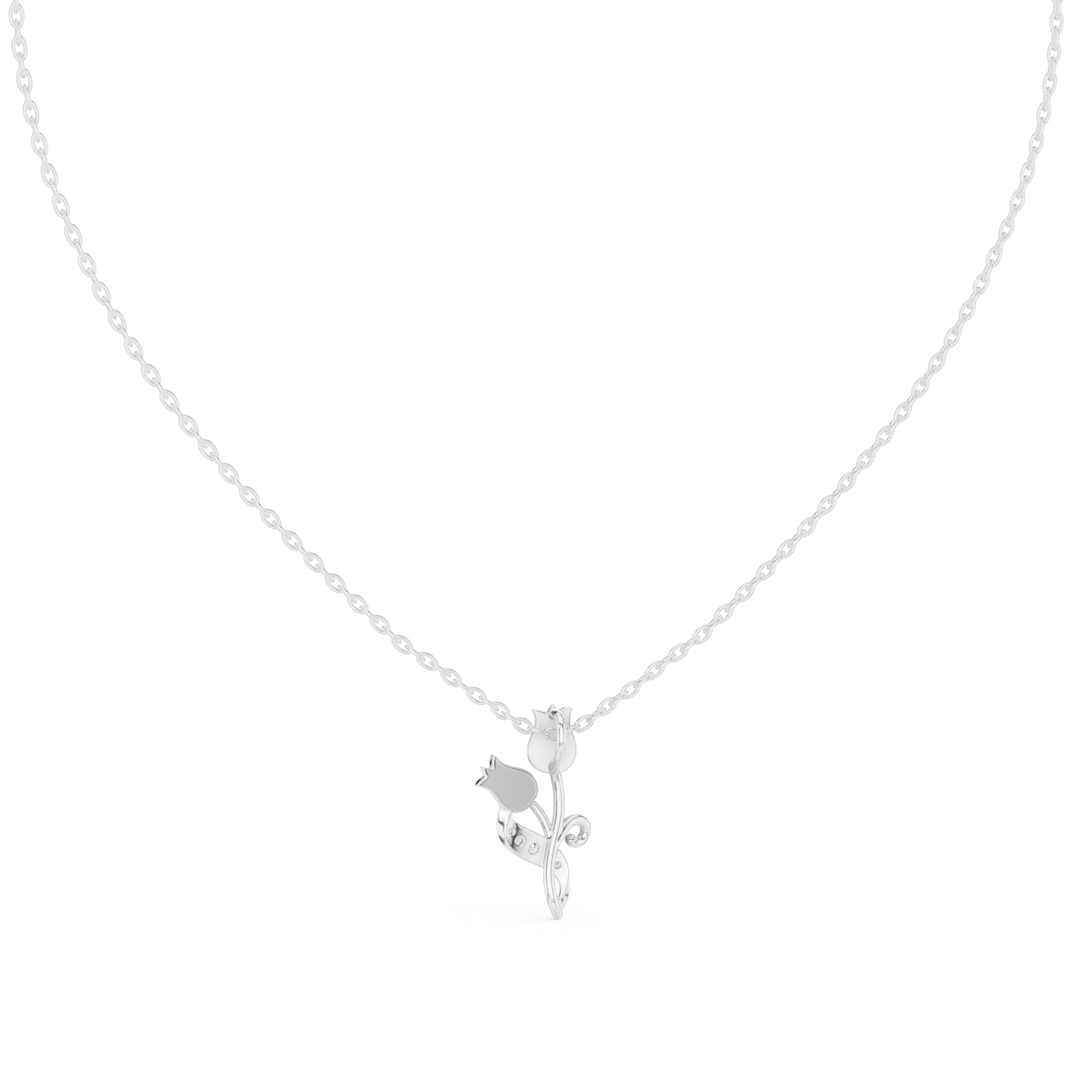 The Twin Tulip Pendant