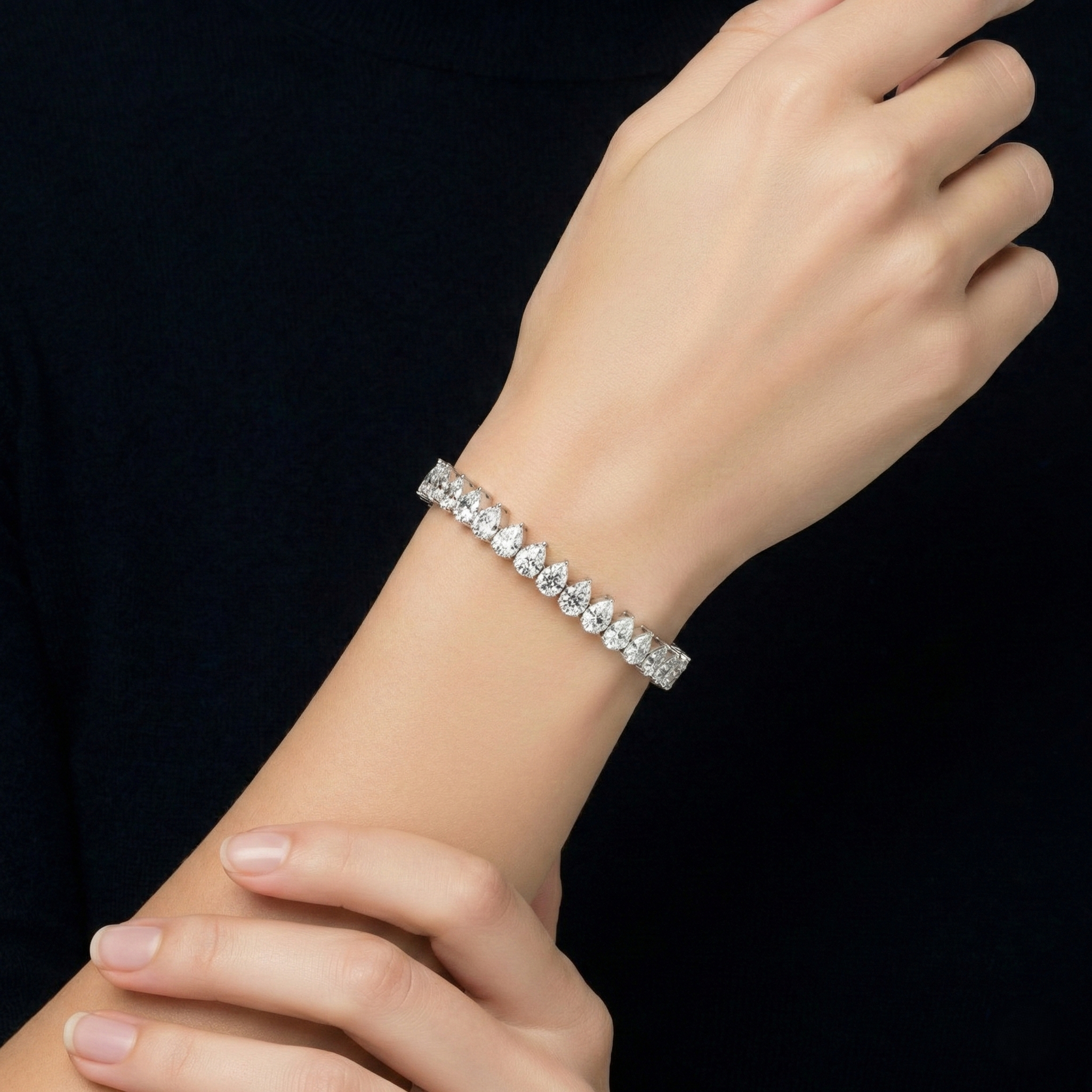 The Pear Tennis Bracelet