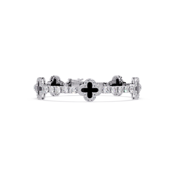 The Black Clover Tennis Bracelet