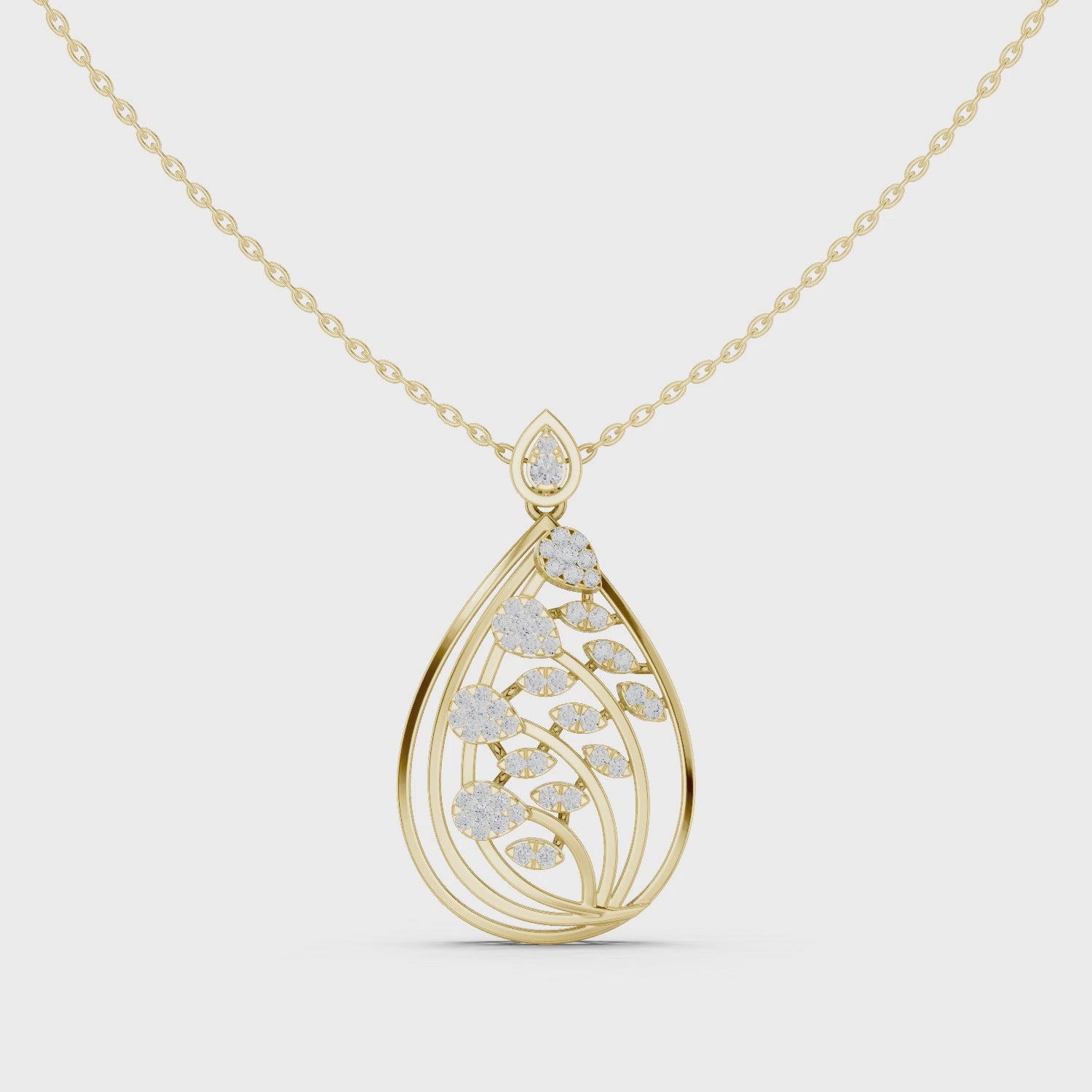 The Dewdrop Petal Pendant