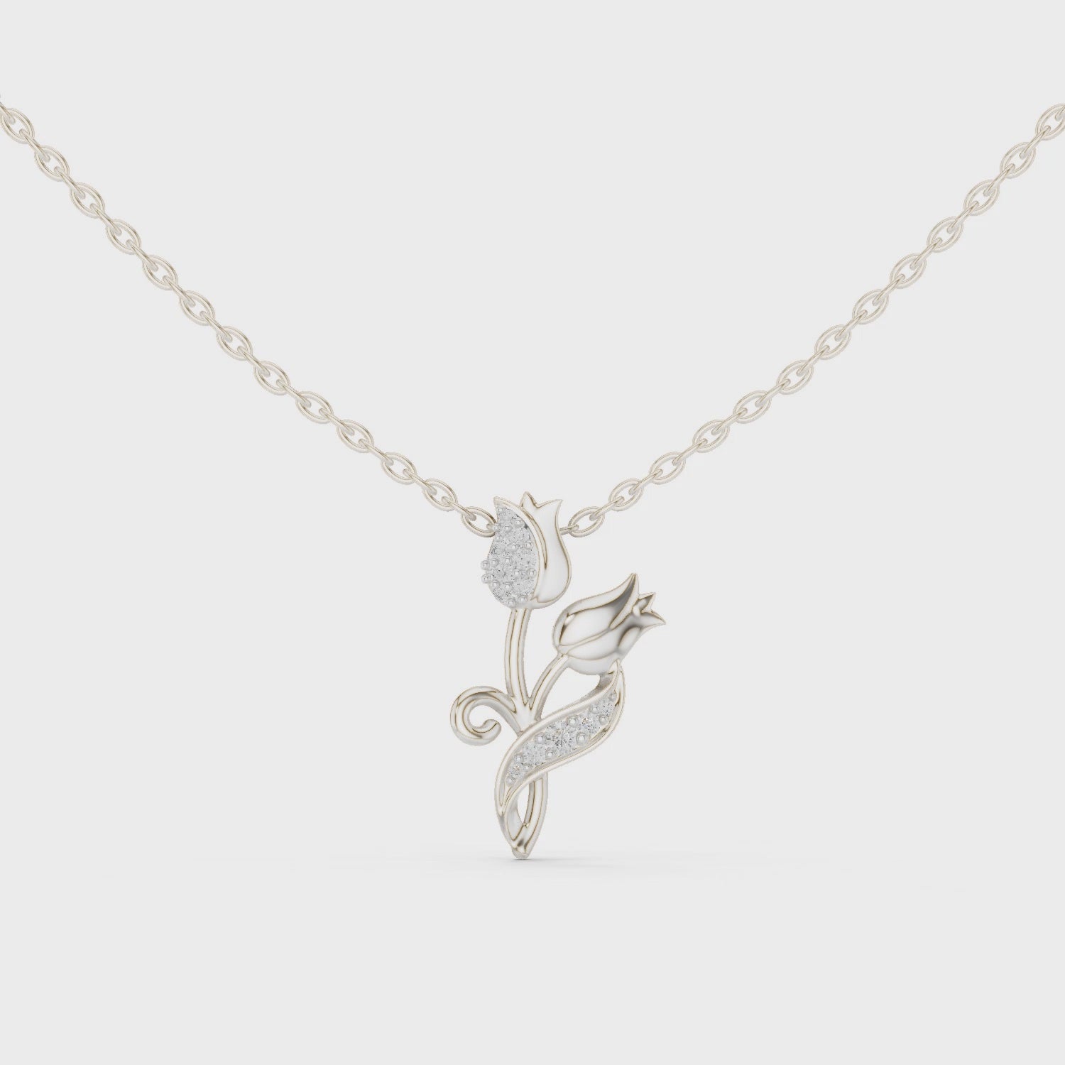 The Twin Tulip Pendant