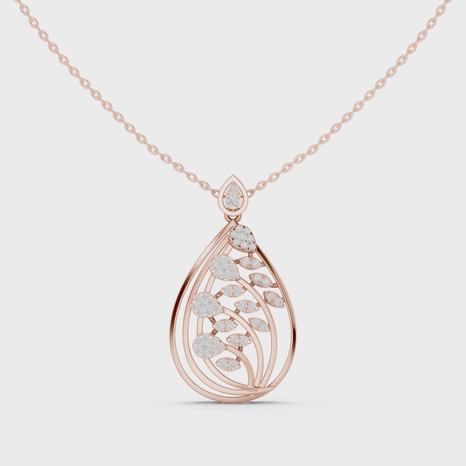The Dewdrop Petal Pendant