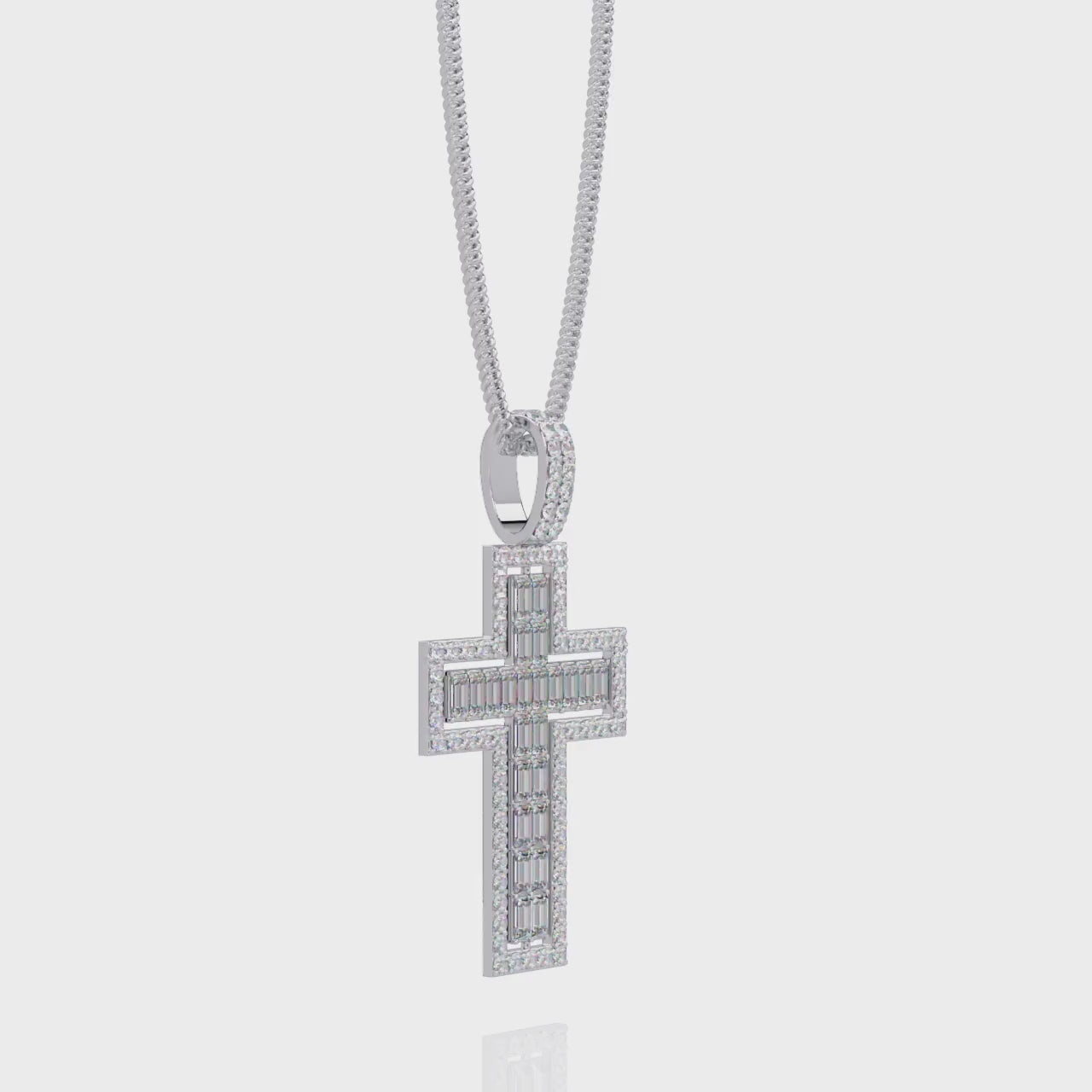 The Baguette Halo Cross
